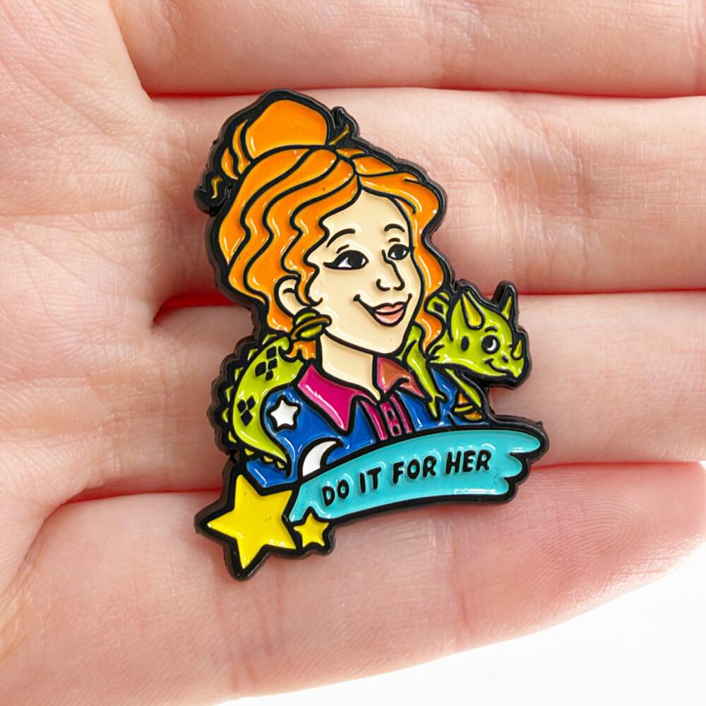 Ms. Frizzle Magic School Bus Enamel Pin Do It For Her Teacher Collectible
